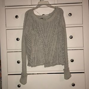 NWT Free people sweater, open back never worn